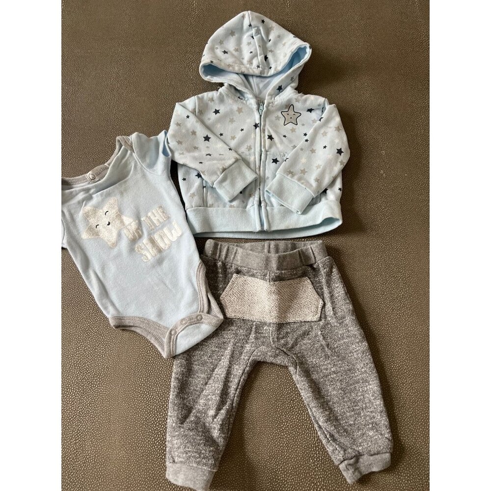 Quiltex 3pc Baby Blue Set 3M VGUC